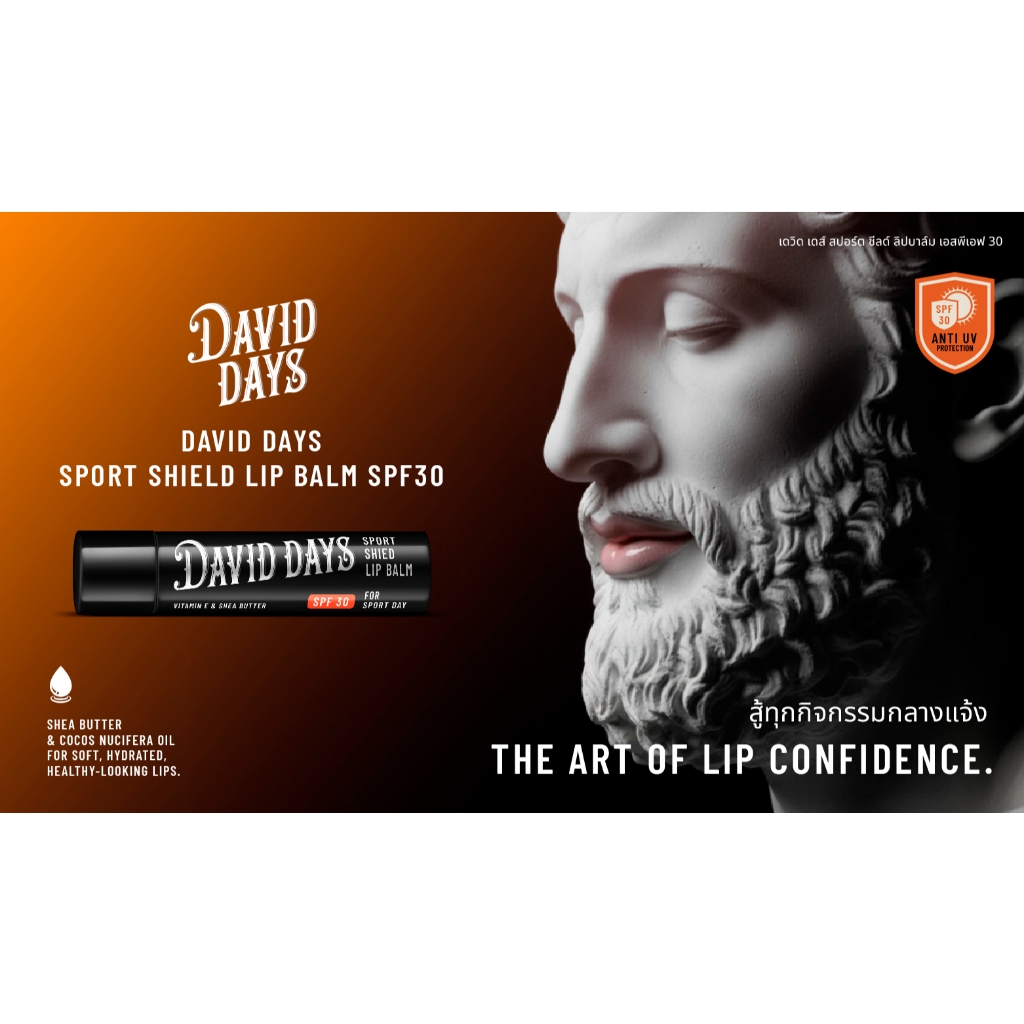 David Days Sport Shield Lip Balm SPF30 3g - Gallery Image 02